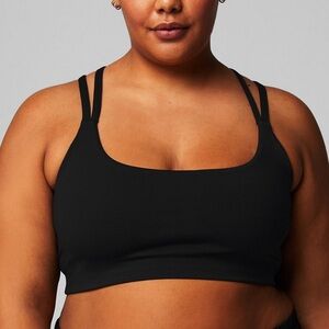 Fabletics Black Principal Low Impact Sports Bra - NWT